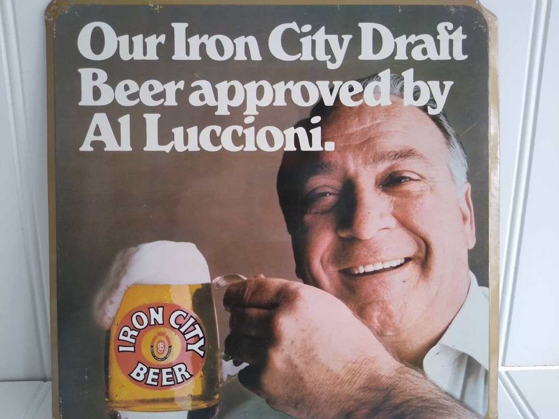 RARE vintage Iron City Draft Beer Approuvé par Al Luccioni. Etsy