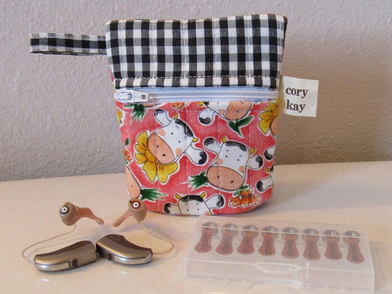 Jewelry Tote Hearing Aids Pouch Very Small Tote Water Resistant Bag Hearing Aids Accessories Bag Coin Purse Hearing Aids Travel Case