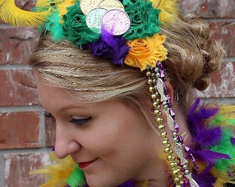 how to make a mardi gras headpiece