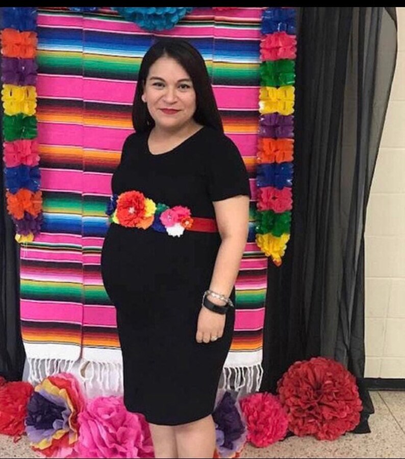 Mexican fiesta 2025 maternity dress