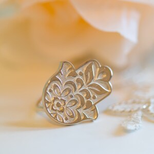 Hamsa Ring, Hand Of God, Unique Hamsa Ring, Gold Hamsa Ring, Hand of God Ring, Gift For Her, Jewish Hamsa Hand, Israeli Jewelry