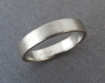 White Gold Men Wedding Band, Men Gold Wedding Band, Mens Wedding Band White Gold, Men Wedding Ring 14k Wedding Band Men White Gold Mens Ring