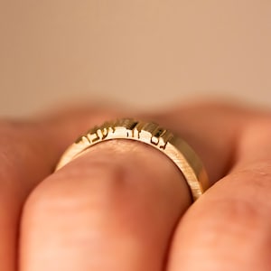 This Too Shall Pass Ring, Israel Ring, Israeli Symbolic ring, Unique Gold ring with Secret engraving, 14K Gold Ring with גם זה יעבור