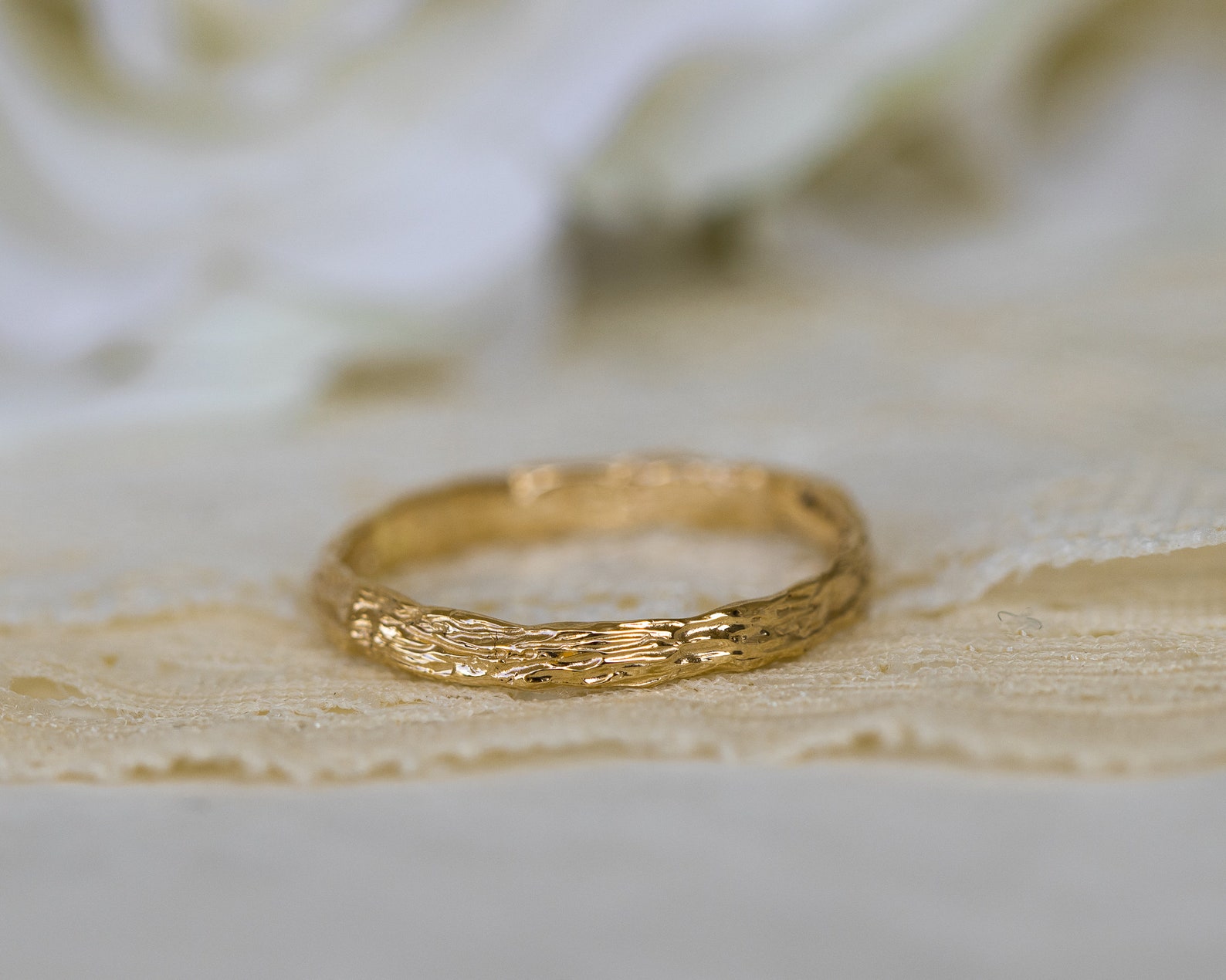 14k Gold Twig Ring Twig Wedding Band Twig Ring Natural - Etsy