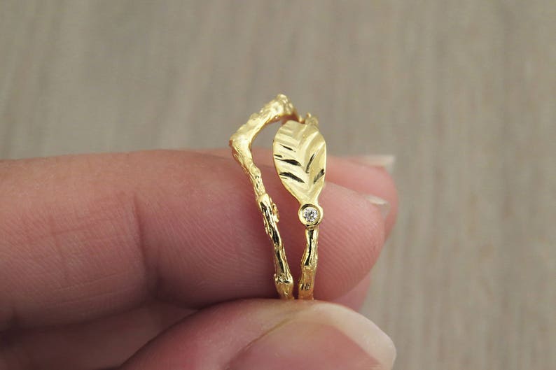 V Gold Ring 14k White Gold Ring,Twig Ring Thin Gold Wedding Ring Chevron Ring 14k jewelry Gold Stacking Ring Branch Ring Natural Ring
