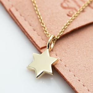 Star of David Pendant Necklace, Magen David Pendant Necklace, 14 K Gold Star of David,  Jeweish Star Of David, Magen David Jewelry