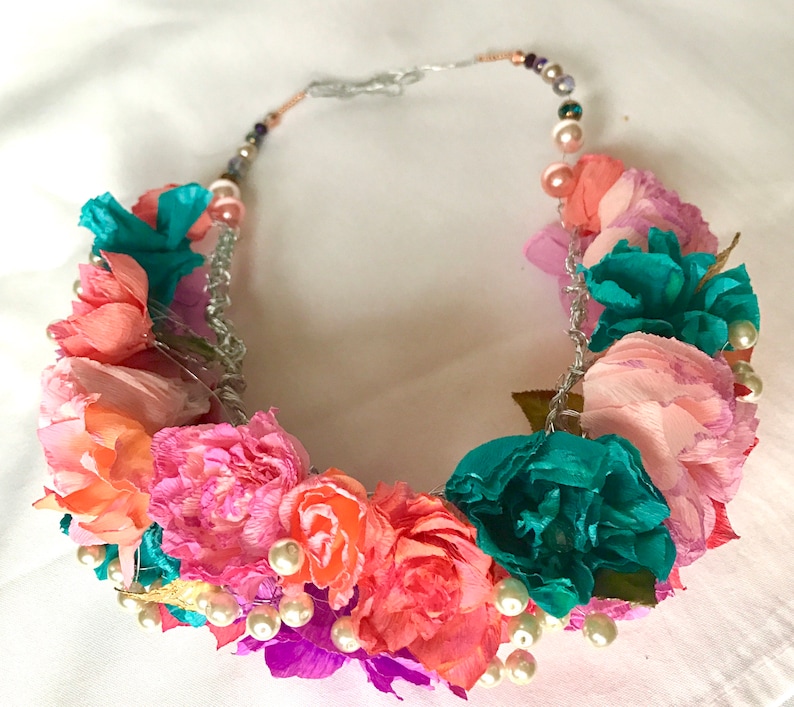 Paper Flower Crown for Brides and Bridesmaids or Prom or Etsy