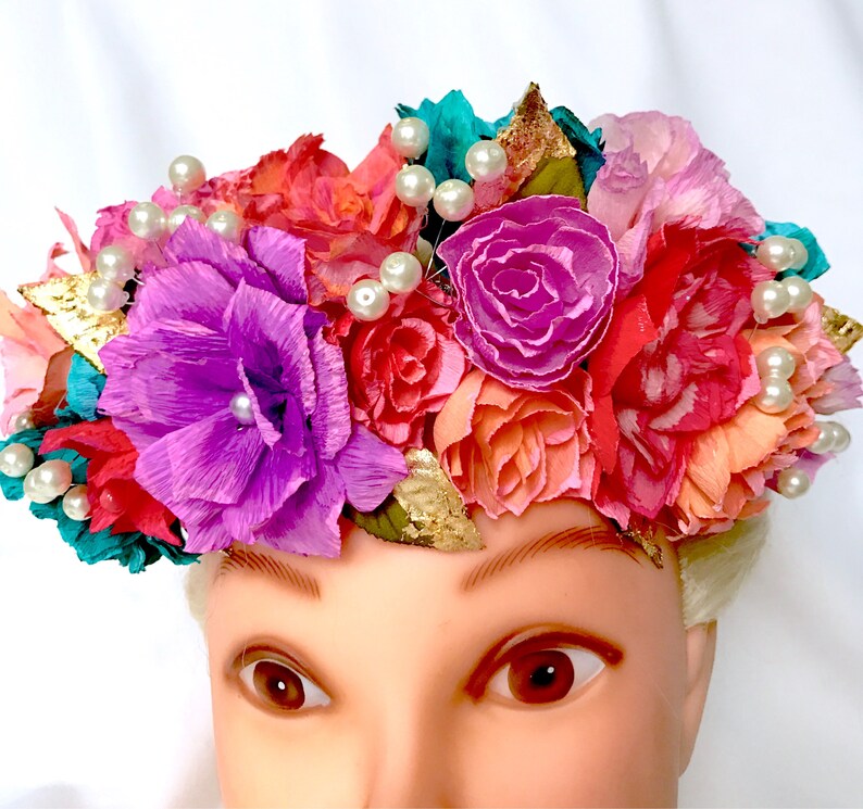 Paper Flower Crown for Brides and Bridesmaids or Prom or Etsy