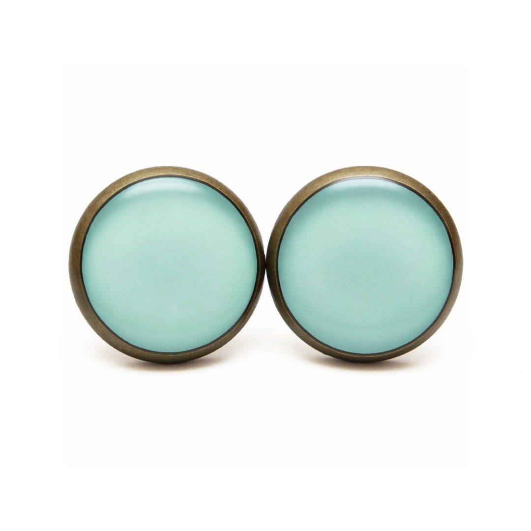 Hemlock Stud Earrings Hemlock Green Jewelry Spring Color 2014 Etsy