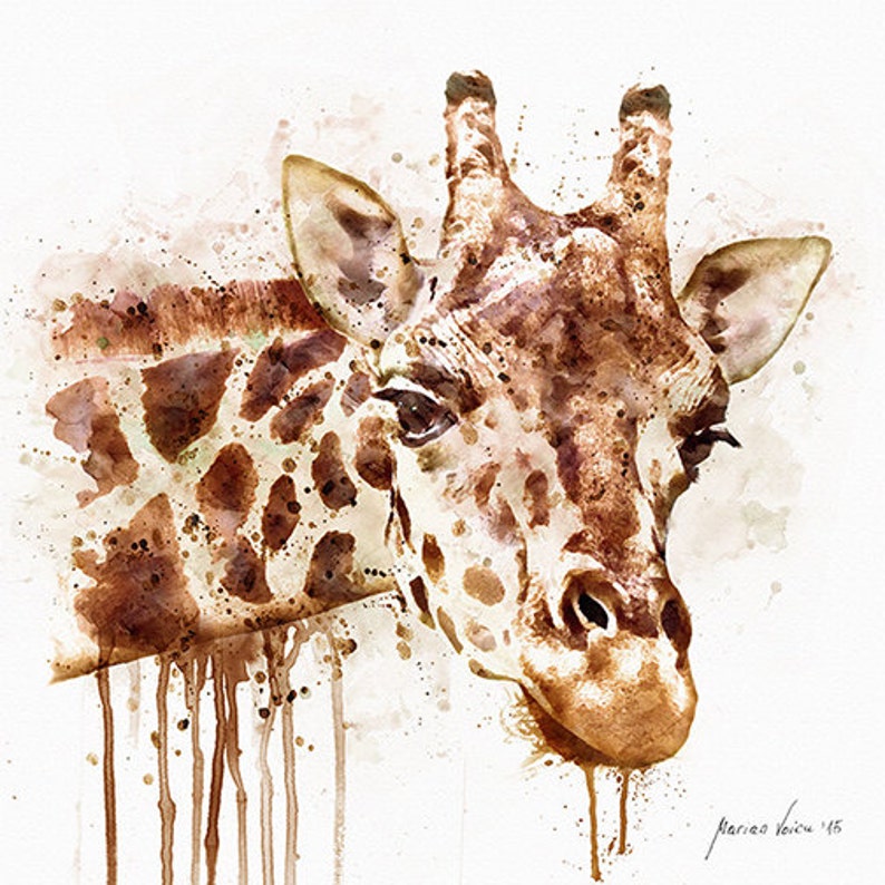 Giraffe Kopf Malen - Ausmalbilder