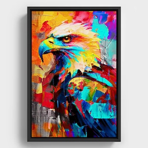Majestic Geometric Eagle Art, Bold Abstract Eagle Print, Powerful Wildlife Decor for Office And Home, Printable Avian Art