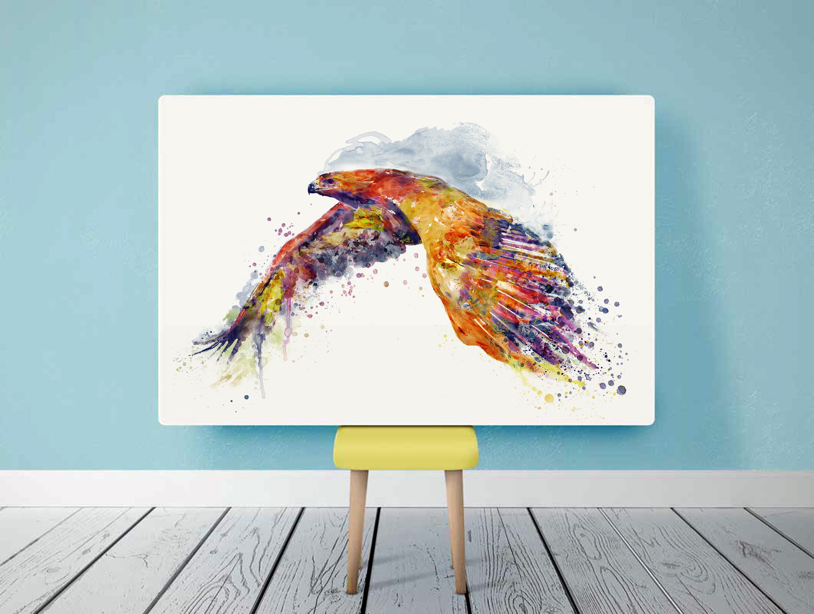 原画『 shaping Hawk 』アクリル水彩 絵画 アート イラスト 猛禽類 原画『 shaping Hawk 』アクリル水彩 絵画 アート イラスト 猛禽