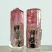 6.73 Grams 02 Pieces Bi Color Very Beautiful Etched Terminated Tourmaline Crystals for Jewelry or Wire Wrap.