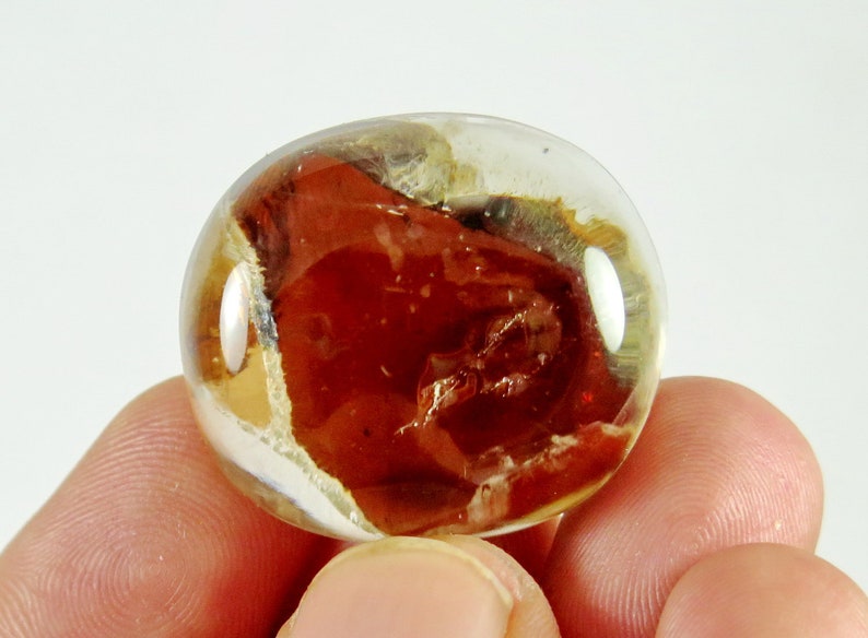 82 Carats Natural Quartz Cabochon Inside With Brokite Attractive