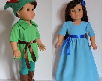 Handmade Doll Clothes Mermaid Costume Assorted Colors fit American Girl 14.5 Wellie Wishers and H4H Dolls B