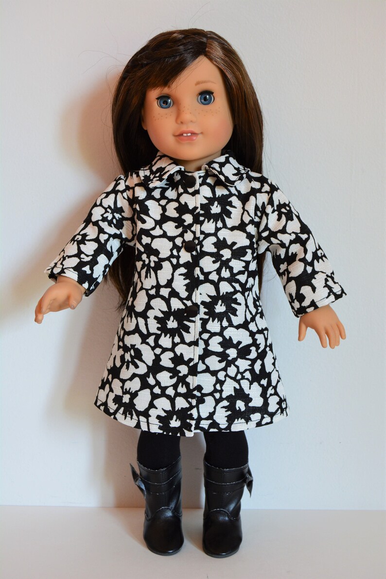 Handmade Doll Clothes Coat fit 18" Girl Dolls Maplelea Christmas No. 2