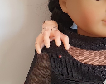 Thing Hand for Wednesday Addams Costume Dress fit 18" Girl Dolls