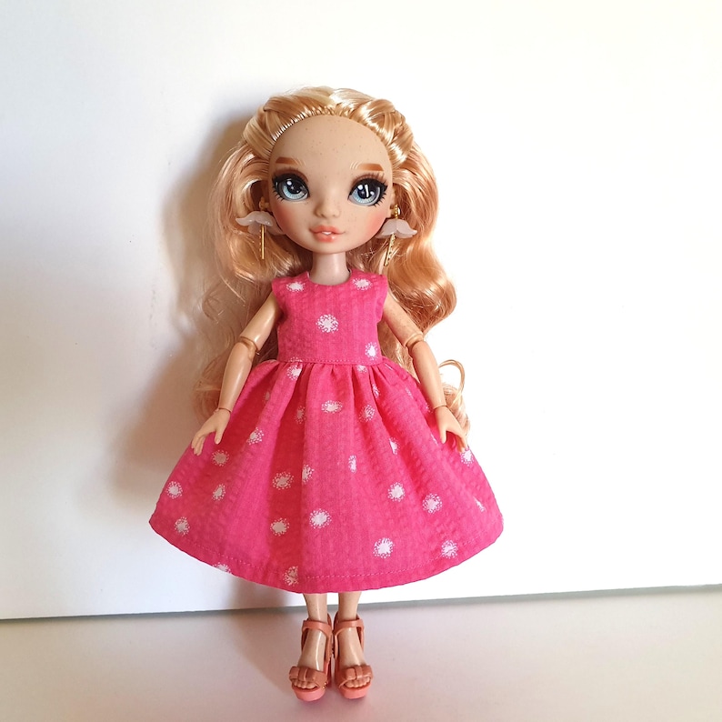 Handmade Doll Clothes Dress fit 11" Rainbow High Dolls DRESS ONLY No.4