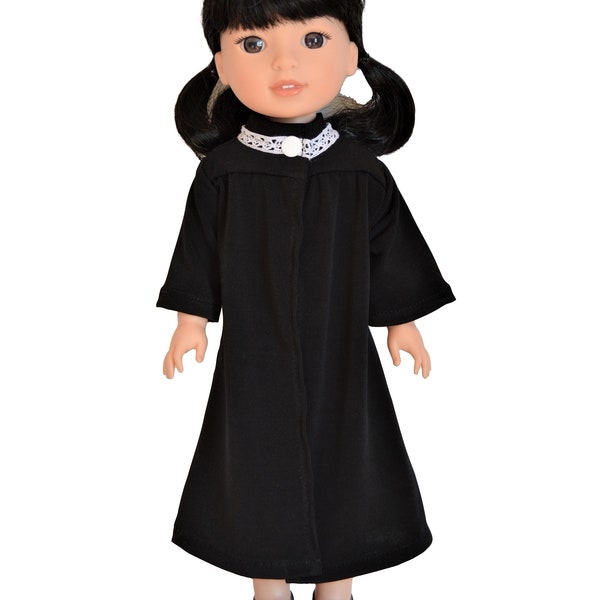 Handmade Doll Clothes Judge Costume Robe Uniform fit 14.5" AG Wellie Wishers and H4H Dolls