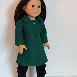 Handmade Doll Clothes Coat fit 18" Girl Dolls Maplelea Christmas No. 3