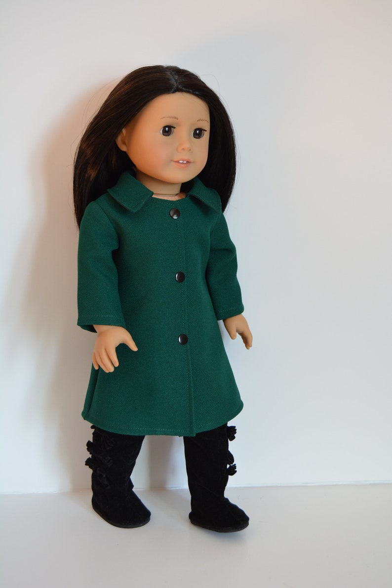 Handmade Doll Clothes Coat fit 18" Girl Dolls Maplelea Christmas No. 3