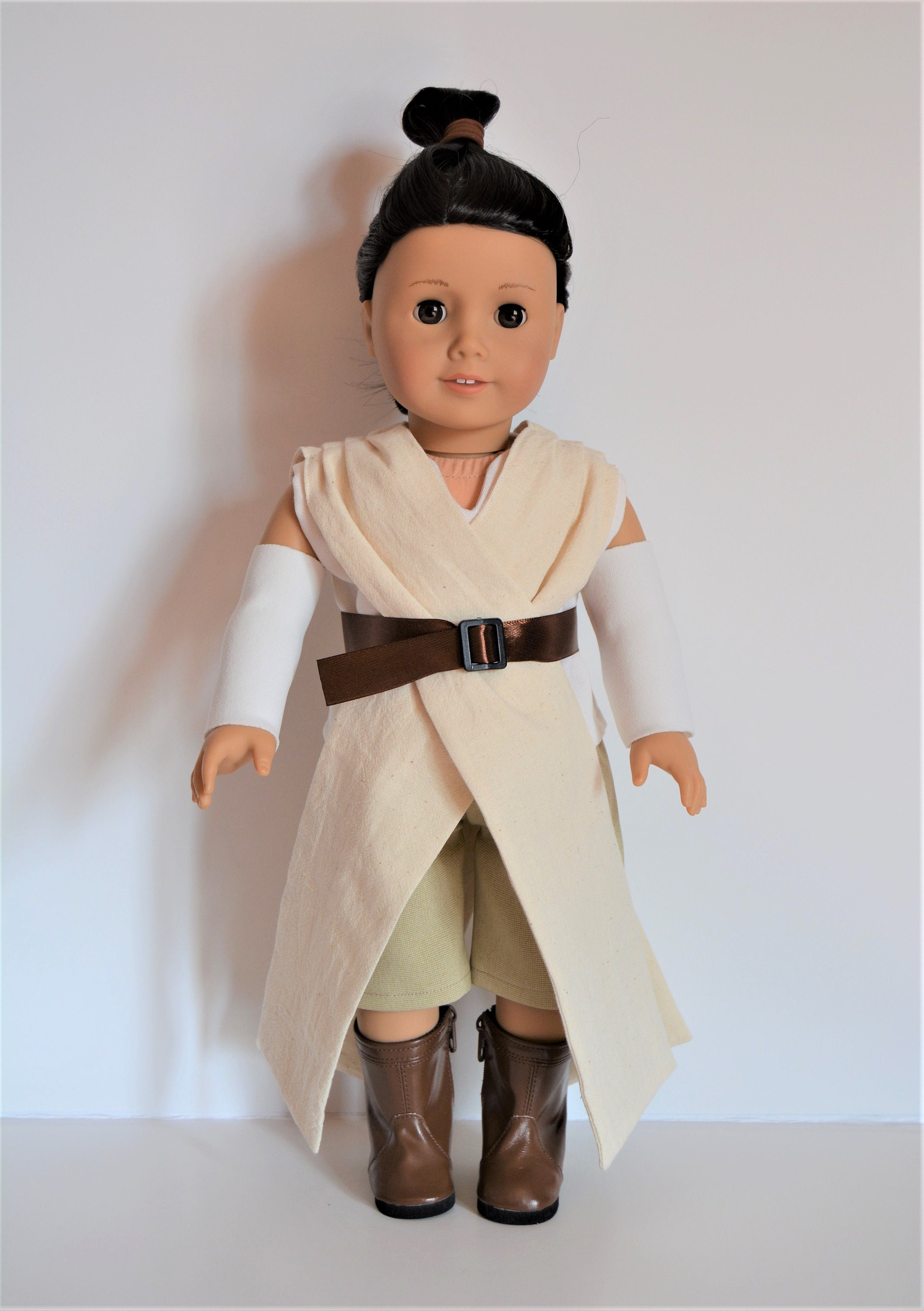 Handmade Doll Clothes Star Wars Rey Costume fit 14.5" AG Wellie Wishers Dolls 