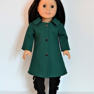 Handmade Doll Clothes Coat fit 18" Girl Dolls Maplelea Christmas image 10