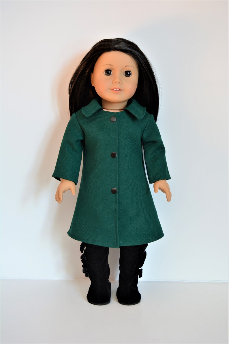 Handmade Doll Clothes Coat fit 18" Girl Dolls Maplelea Christmas image 10