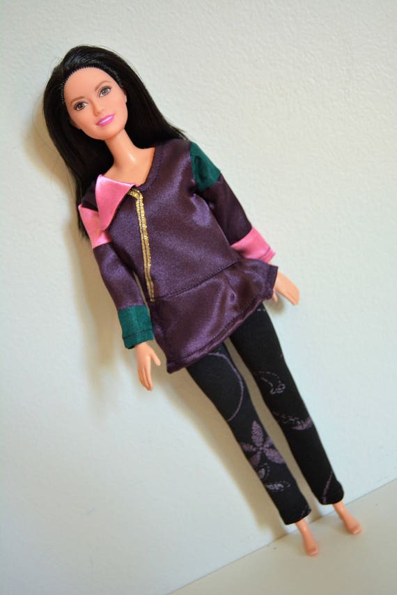 Handmade Doll Clothes Descendants Mal Costume fits 11 Barbie Girl Dolls