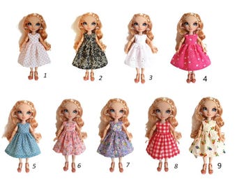 Handmade Doll Clothes Dress fit 11" Rainbow High Dolls DRESS ONLY