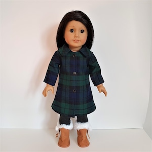 Handmade Doll Clothes Coat fit 18" Girl Dolls Maplelea Christmas image 8