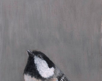 Bird painting. Coal Tit. For Sale.