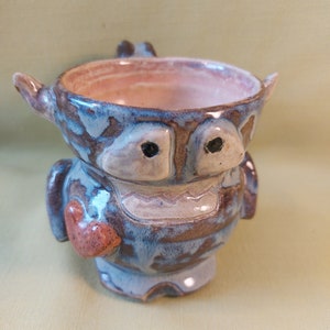 Vintage Studio Pottery Mug / Monster / Hand-made