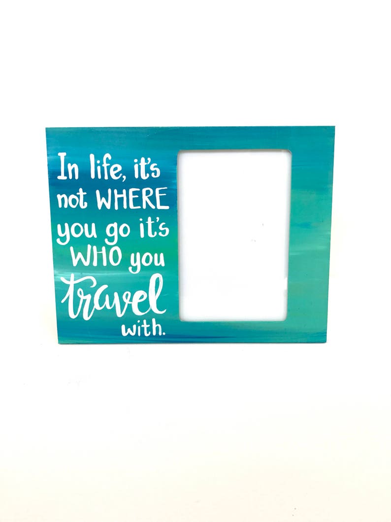 Travel / Vacation Picture frame. Custom Frame. Personalized Etsy