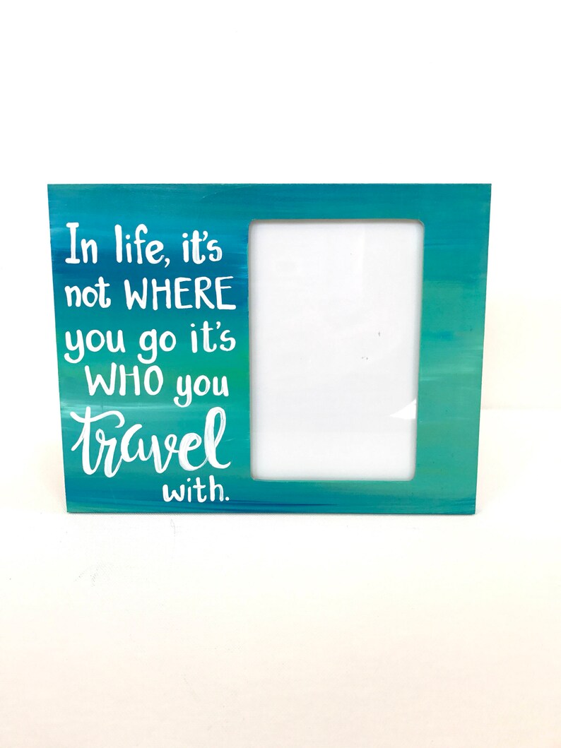 Travel / Vacation Picture frame. Custom Frame. Personalized Etsy