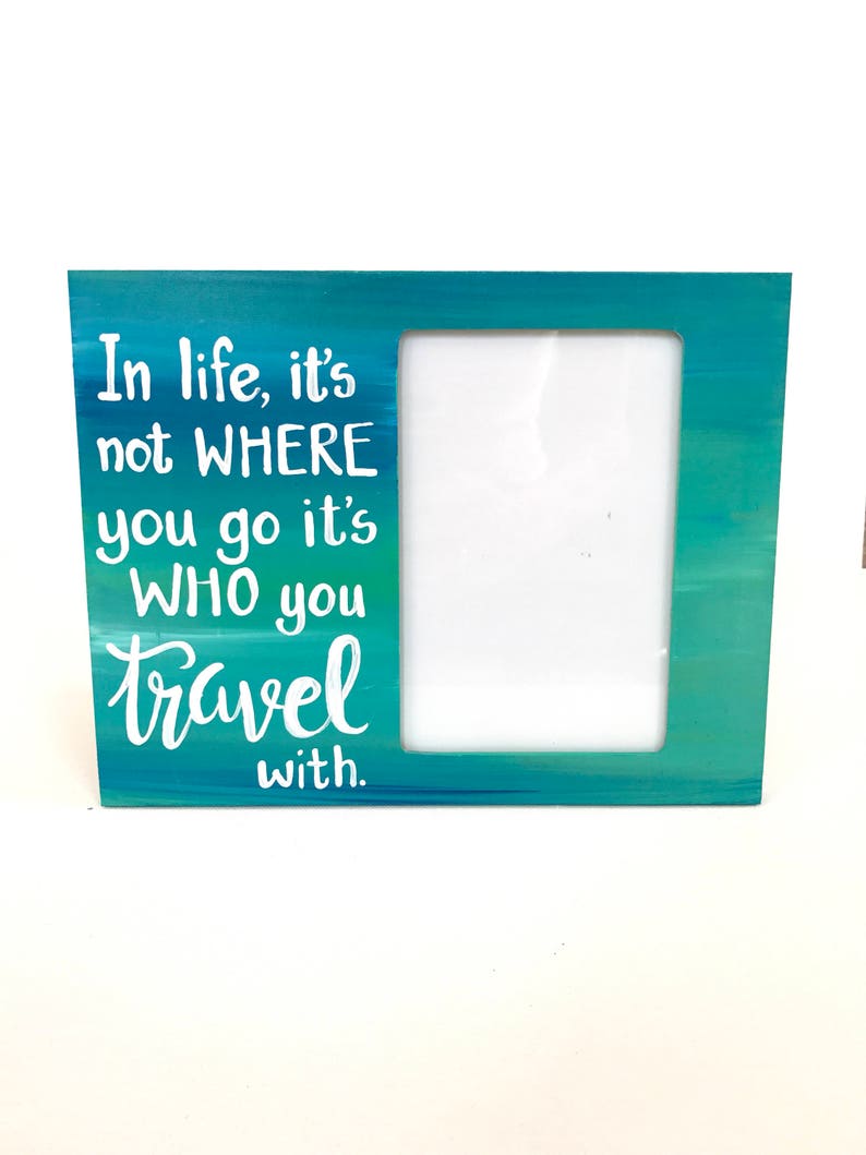Travel / Vacation Picture frame. Custom Frame. Personalized Etsy