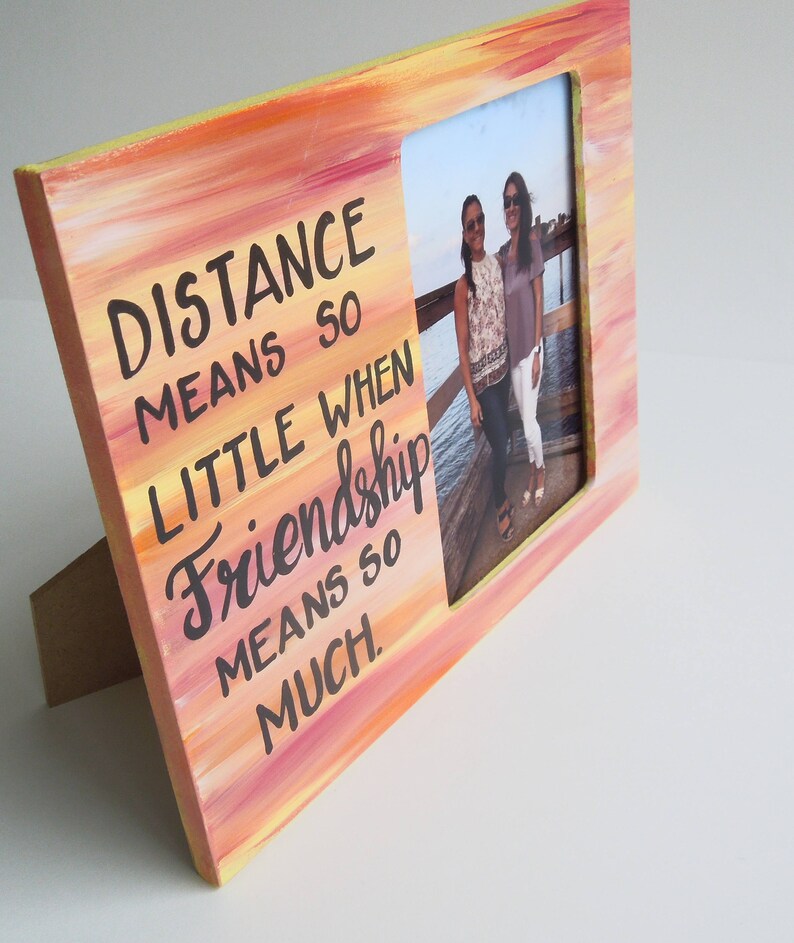 Best Friend picture frame. Photo frame with quote about Etsy