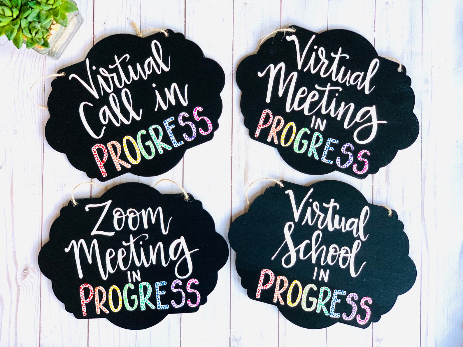 Virtual Meeting In Progress Sign Virtual Call Hand Painted Etsy Virtual Meeting In Progress Sign Virtual Call Hand Painted Etsy
