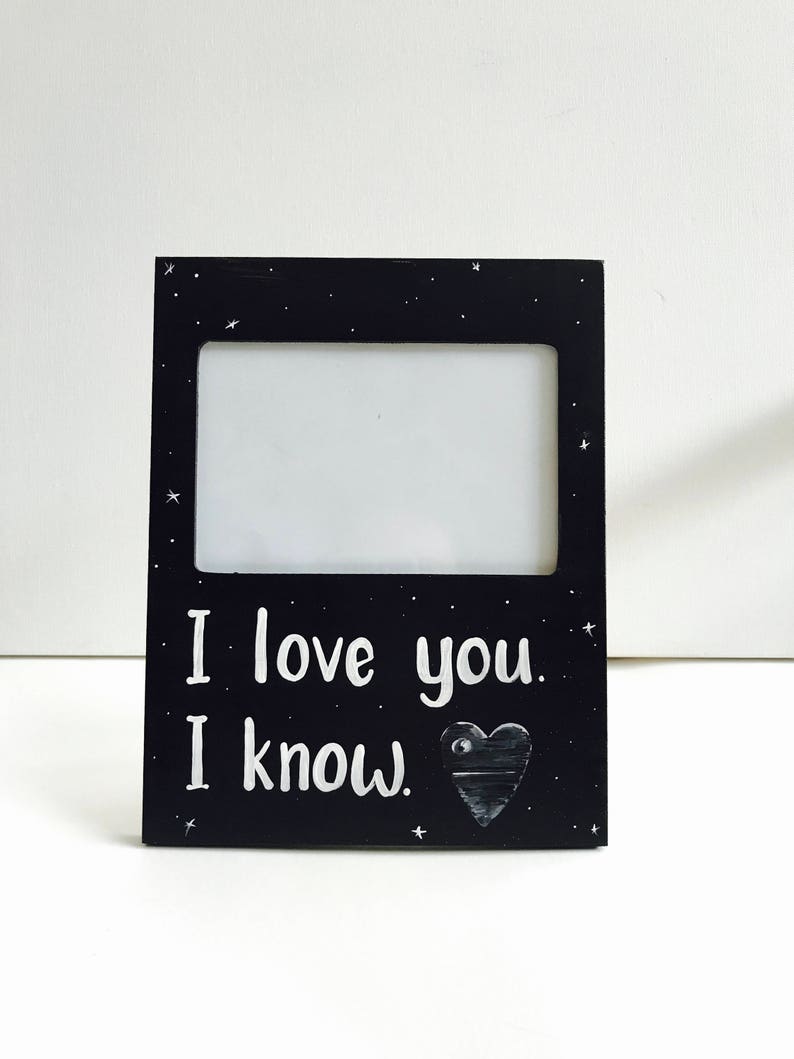 Star Wars inspired Picture Frame. Boyfriend picture frame. Etsy