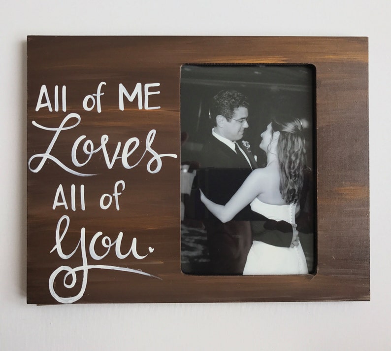 Love Picture Frame. Gift for him. Picture frame for wife Etsy
