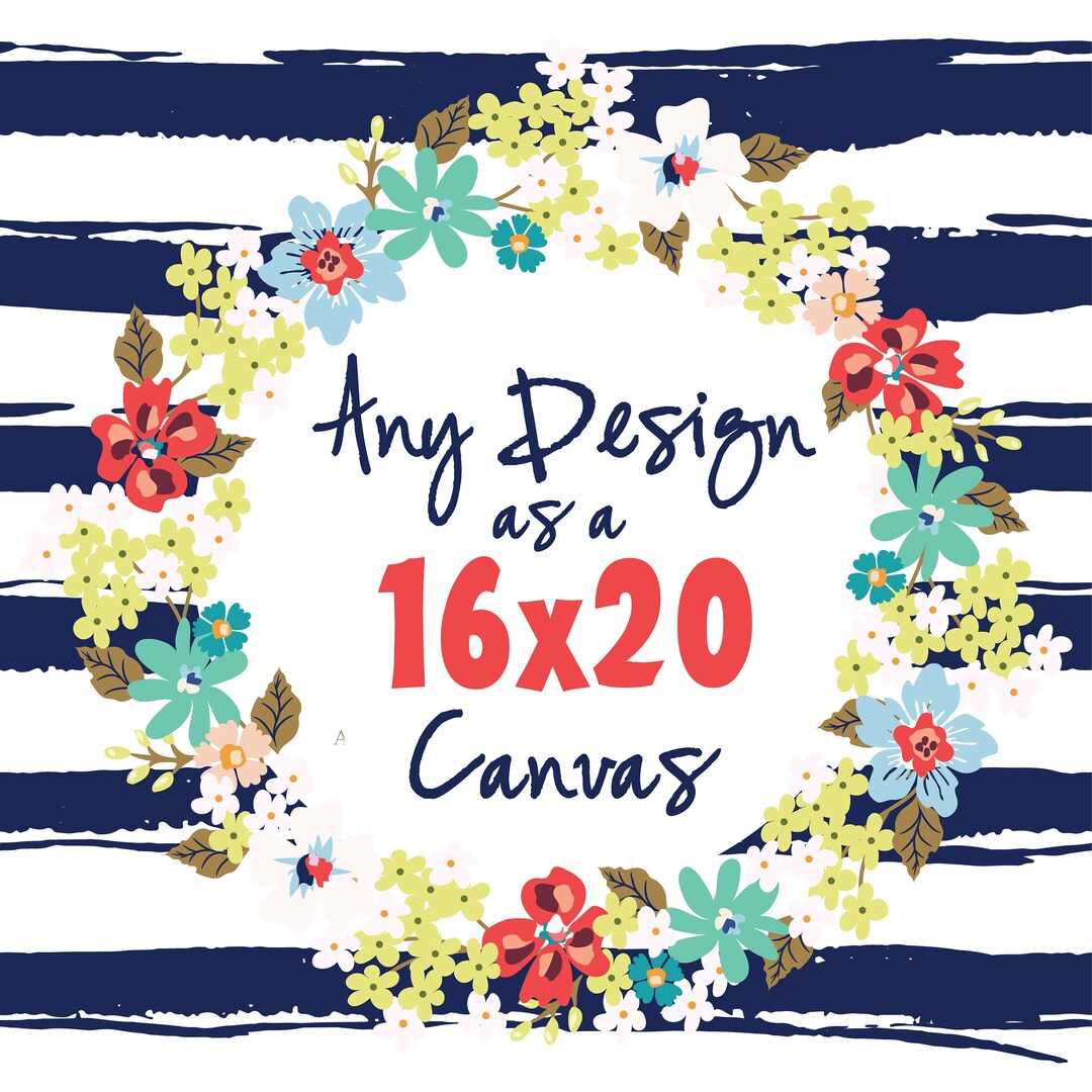 16x20 CANVAS PRINT Any of My Designs Chalkboard Printed on Etsy