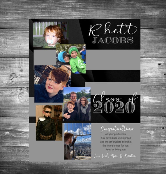 Black Senior Yearbook Ad dedication, Boys Full Page, Half, Quarter High School Senior, Middle, Elementary or Pre-School, I create for you Il_570xn