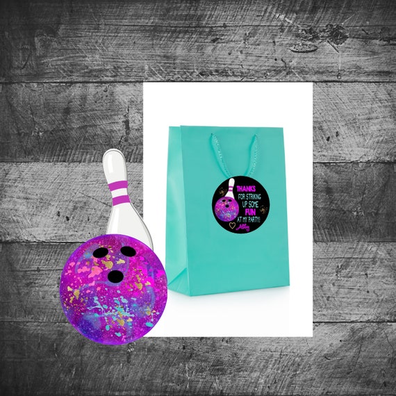 Bowling Thank You tags, Bowling birthday, Bowl, Bowling Thank you Bowling Birthday Party , STRIKE, Bowling Party Digital file Il_570xn