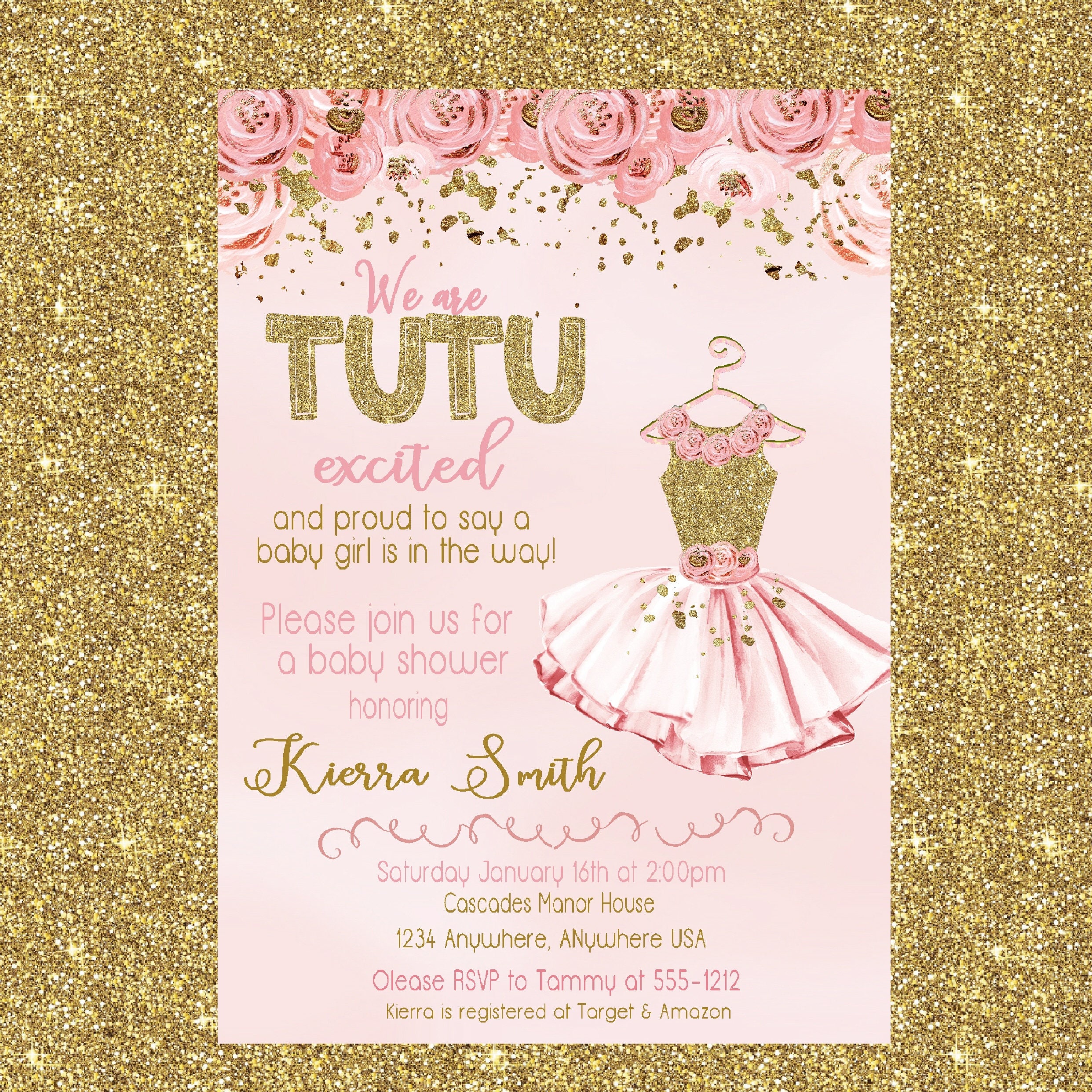ballerina baby shower invitation tutu invitation tutu baby tutu baby shower invitations templates