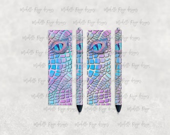 Pastel Dragon, Dragon Scales, Printable Waterslide Pen Wrap Design, Epoxy Pen Wrap, InkJoy, PNG, Instant Digital Download, Mockup Included