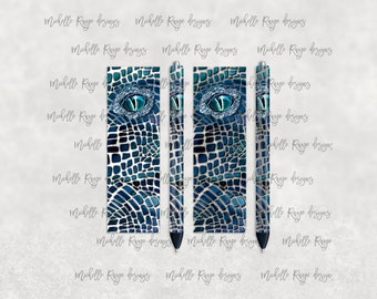 Blue and White Dragon, Scales, Printable Waterslide Pen Wrap Design, Epoxy Pen Wrap, InkJoy, PNG, Instant Digital Download, Mockup Included