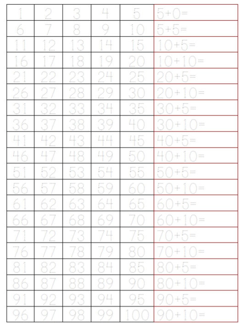 Practice Writing Numbers & Simple Addition Questions, Printable Pages ...