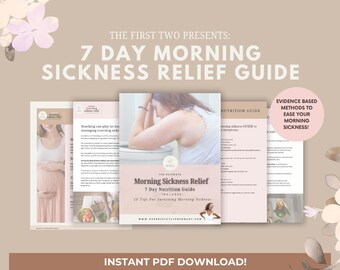 Morning Sickness Relief Guide | 7 Day Pregnancy Meal Plan (Digital Download)