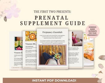 Prenatal Supplement Guide | Pregnancy Nutrition, Vitamins (Digital Download)