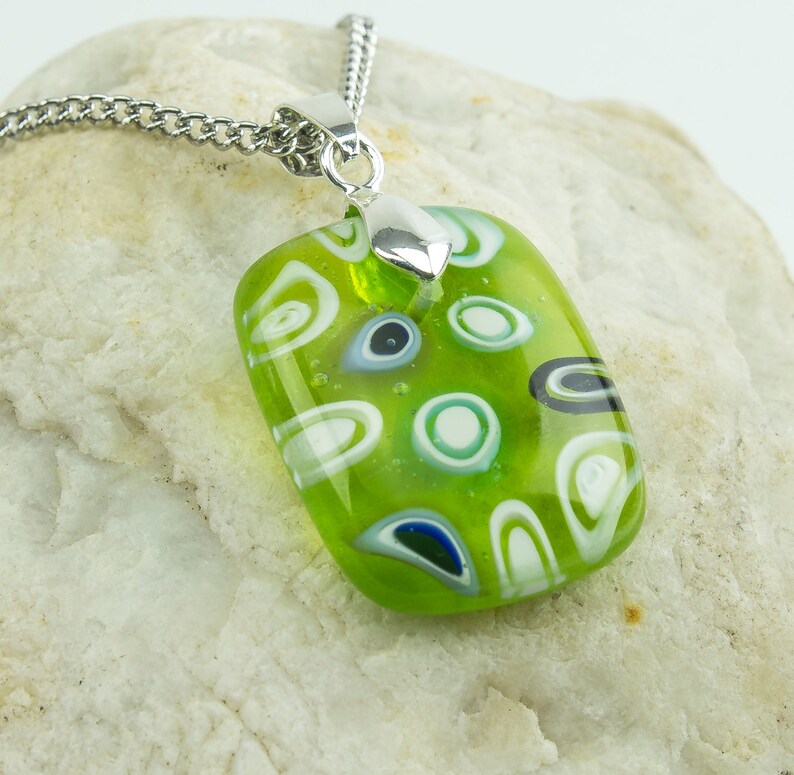 Lime Millefiori Pendant